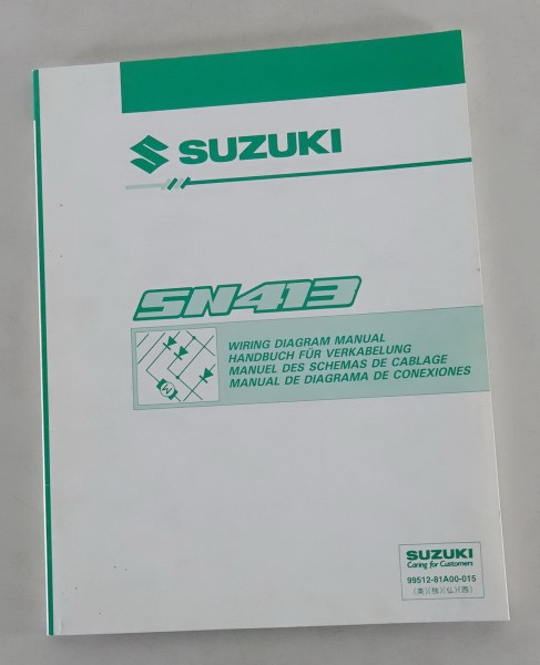 Werkstatthandbuch Elektrik / Schaltpläne Suzuki Jimny SN413 Stand 04/1998