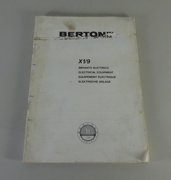 Werkstatthandbuch / Schaltpläne Elektrik Fiat Bertone X1/9