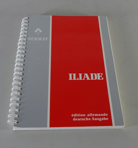 Betriebsanleitung / Handbuch Renault ILIADE Omnibus Stand 10/1996