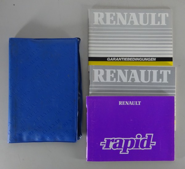 Bordmappe + Betriebsanleitung Renault Rapid von 1988