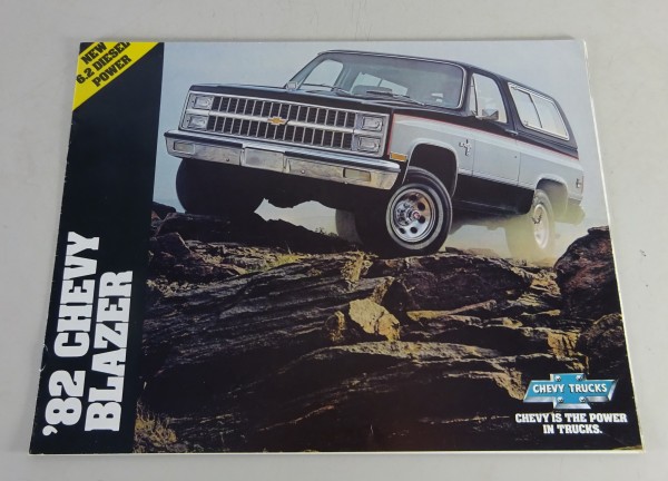 Prospekt Chevrolet / Chevy C-10 / K-10 Blazer Benzin & Diesel Modelljahr 1982