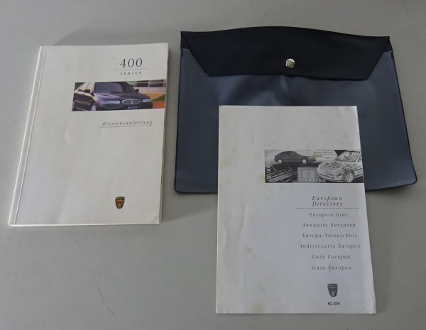Bordmappe + Betriebsanleitung / Handbuch Rover 400 Series von 1997