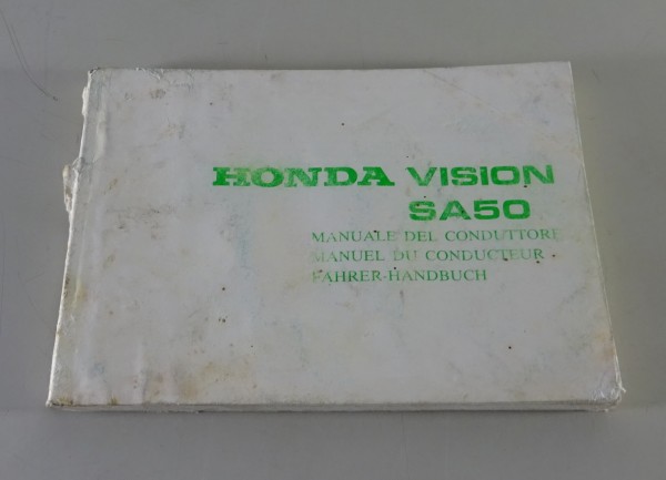Betriebsanleitung / Handbuch Honda SA 50 Vision Roller Stand 08/1988
