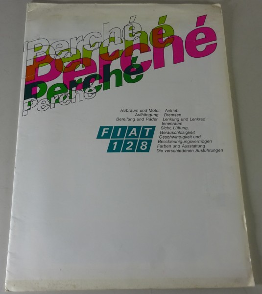 Prospekt / Broschüre | Fiat 128 Perché