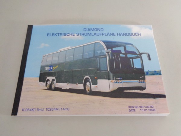 Werkstatthandbuch Elektrik / Schaltpläne Temsa Diamond TC 264 K/M von 01/2005