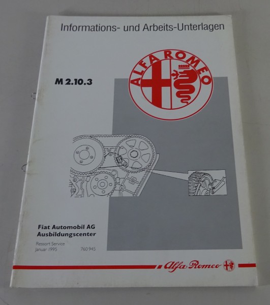 Schulungsunterlage Alfa Romeo Spider 916 + GTV Motronic M 2.10.3 Stand 01/1995