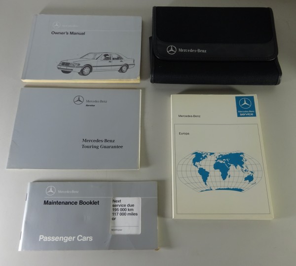 Wallet & Owner's manual Mercedes C-Klasse W202 C 180 200 220 280... from 9/1994
