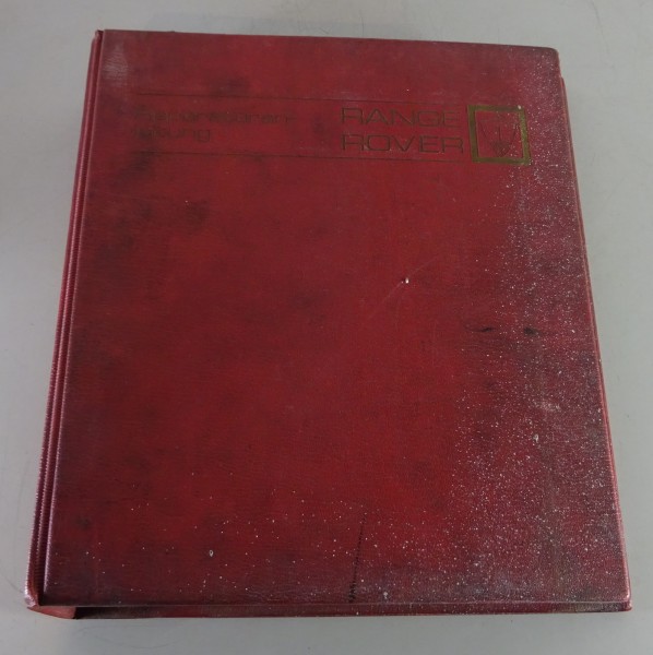 Werkstatthandbuch Range Rover V8 3,5 LIter ab Baujahr 1970 | Deutsch