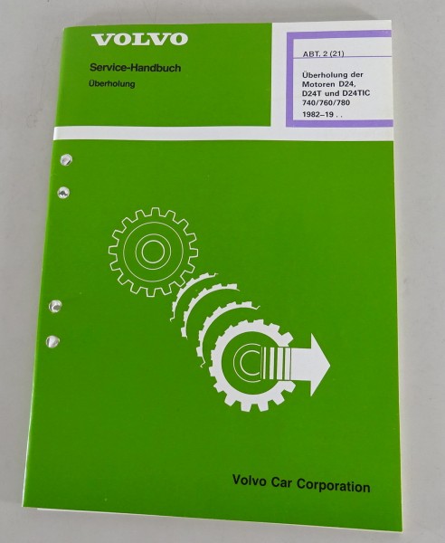 Werkstatthandbuch Volvo 740 760 780 Motor D24 / D24T / D24TIC ab 1982