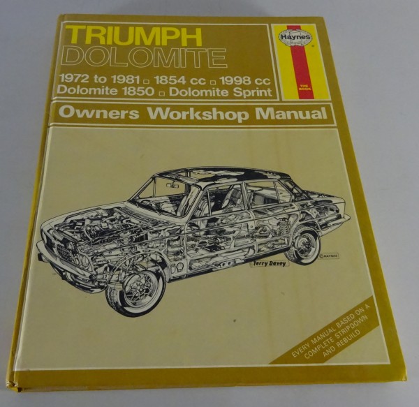 Reparaturanleitung - Haynes Triumph Dolomite | English | Model Year 1972 - 1981