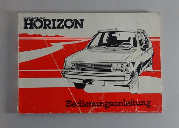 Betriebsanleitung / Handbuch Chrysler Simca Horizon von 1979