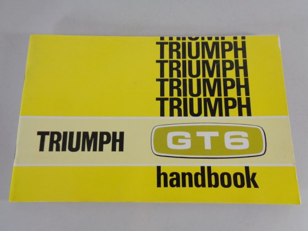 Betriebsanleitung / Handbuch Triumph GT6 Mk. II und GT6 +