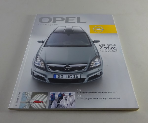 Prospekt / Broschüre Opel Zafira B Stand 01/2005