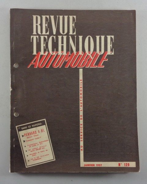 Reparaturanleitung Revue Technique Panhard 4 HL 01/1957