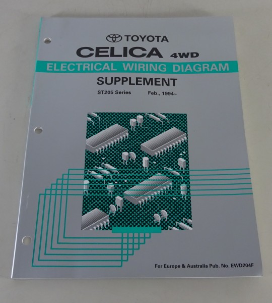 Workshop Manual Toyota Celica 4WD electrical wiring diagram Supplement 02/1994