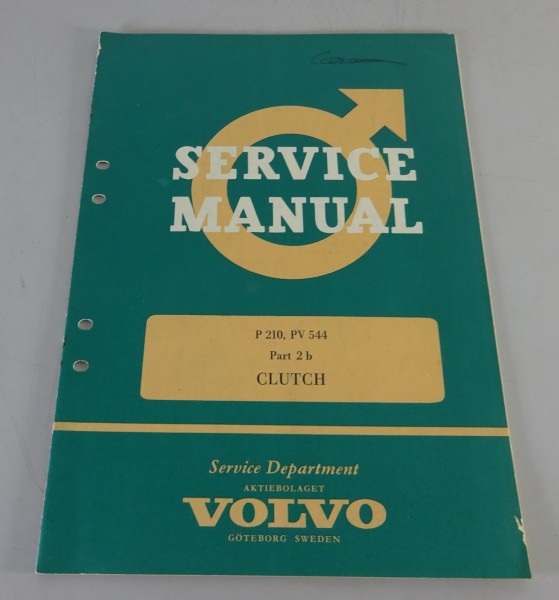 Workshop Manual Clutch / Kupplung Volvo P 210 / PV 544 from 08/1962