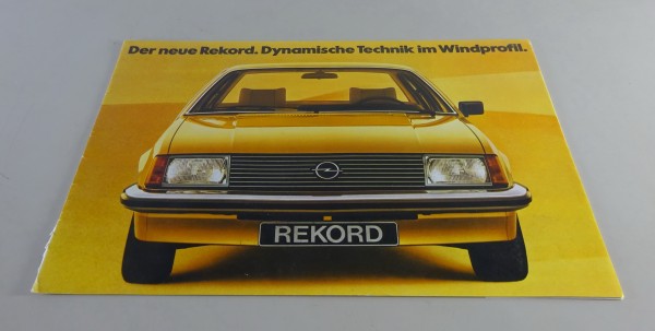Faltprospekt / Broschüre Opel Rekord E 1
