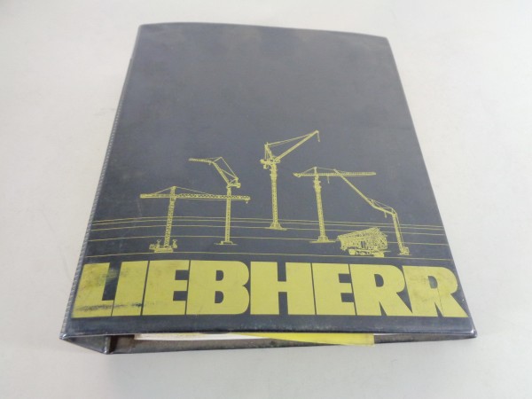 Betriebsanleitung + Teilekatalog Liebherr Turmdrehkran 45 EC Stand 10/1987