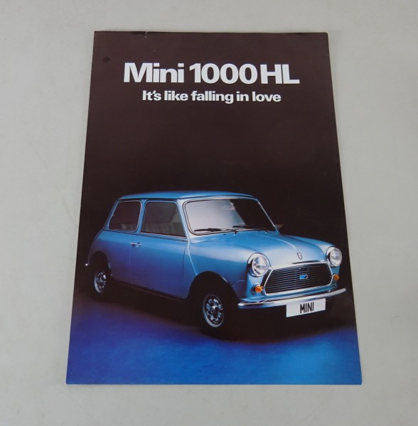 Prospekt/ Broschüre Leyland Mini 1000 HL Stand 10/1980