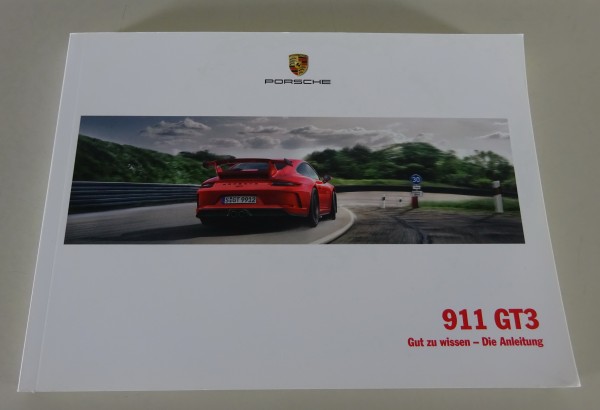 Betriebsanleitung / Handbuch Porsche 911 GT3 Typ 991 Modelljahr 2018