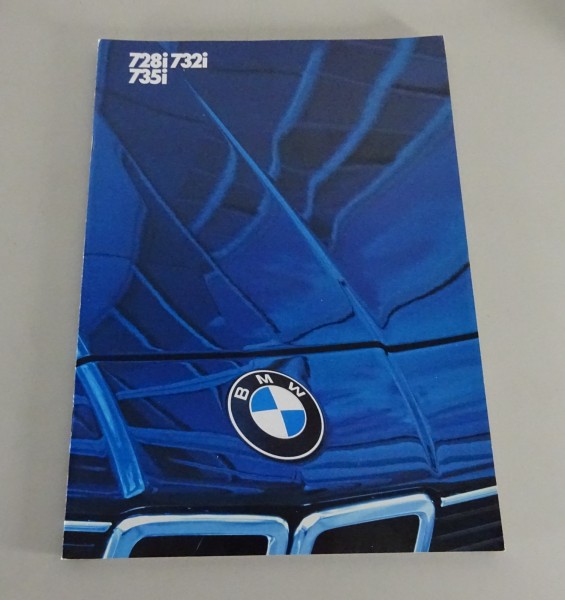 Prospectus BMW 7 Series E23 728i / 732i / 735i Right Hand Drive from 02/1983