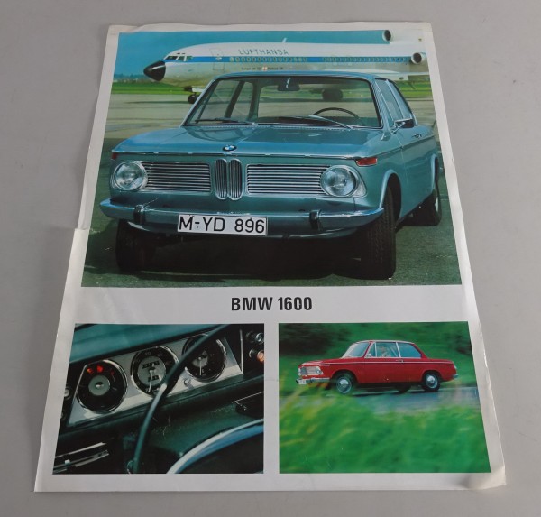 Prospekt / Broschüre BMW 1600 Stand 09/1966