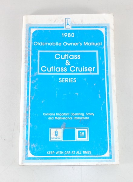 Owner's Manual / Betriebsanleitung Oldsmobile Cutlass / Cutlass Cruiser Stand 80