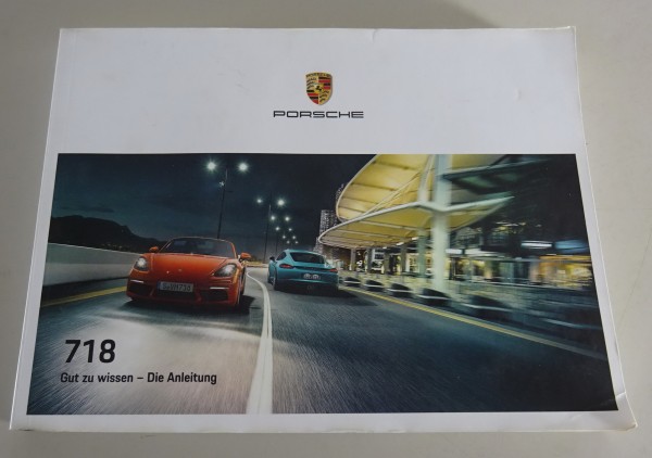 Betriebsanleitung / Handbuch Porsche 718 Boxster Modelljahr 2018