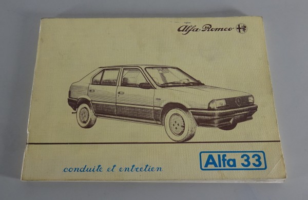 Conduite et Entretien / Manuel Alfa Romeo 33 Etat 05/1983