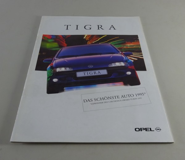 Faltprospekt / Prospekt Opel Tigra Stand 07/1995