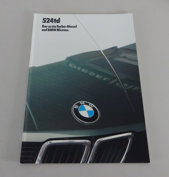 Prospekt / Broschüre BMW 5er E28 524td Stand 02/1983