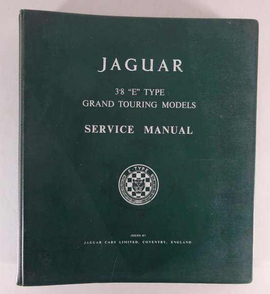 Workshop Manual Jaguar E-Type 3,8l Serie 1 & E-Type 4,2l Serie 2 and 2+2 Cars