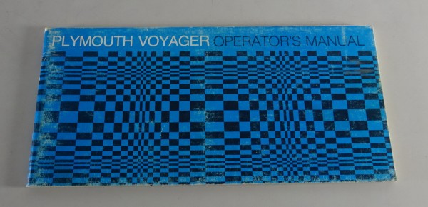 Owner´s Manual / Handbook Plymouth Voyager Van From 1975