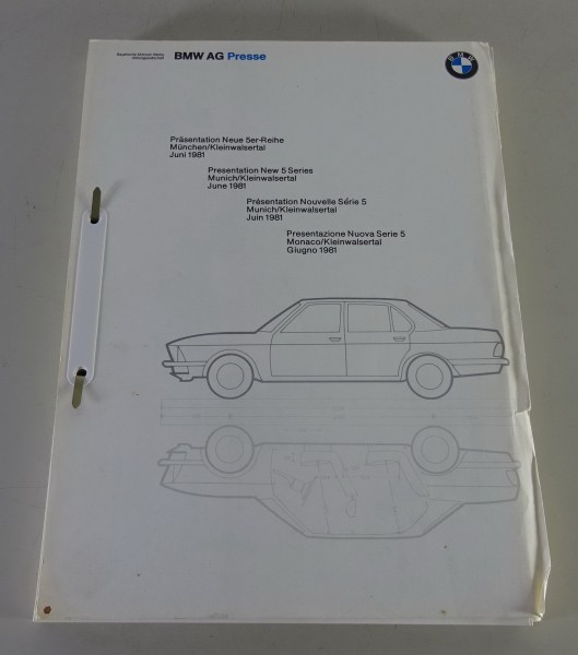 Press Information / Press release BMW 5er E28 from 06/1981