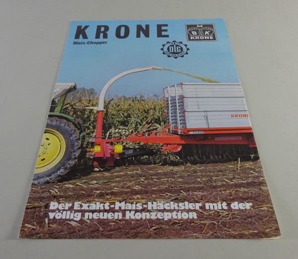 Prospekt / Broschüre Krone Mais - Chopper / Häcksler Stand 11/1982