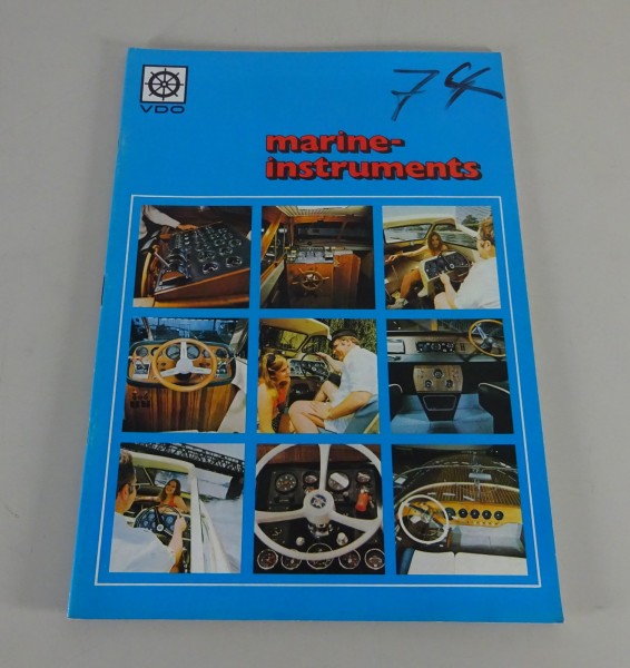 Prospekt / Broschüre VDO Boots-Instrumenten-Programm Stand ca. 1974