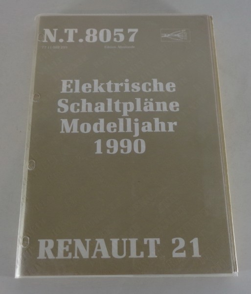 Werkstatthandbuch Elektrische Schaltpläne Renault 21 / R21 Modelljahr 1990
