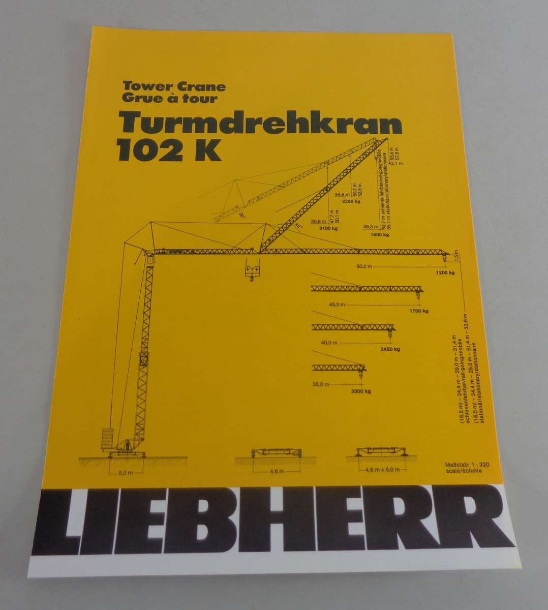 Datenblatt / Technische Beschreibung Liebherr Turmdrehkran 102 K von 07 ...