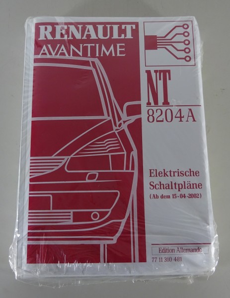 Werkstatthandbuch Elektrik / Elektrische Schaltpläne Renault Avantime ab 04/2002