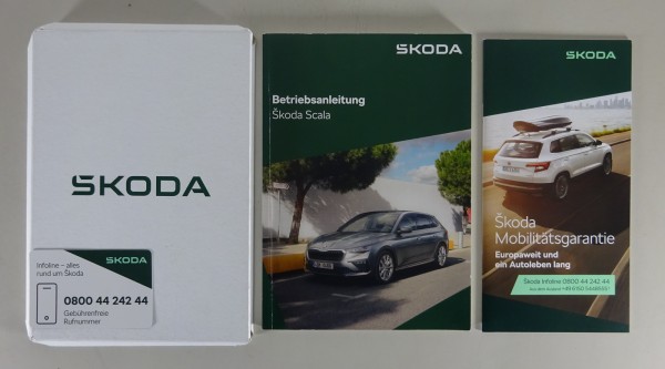 Bordmappe + Betriebsanleitung / Handbuch Skoda Scala Stand 01/2024