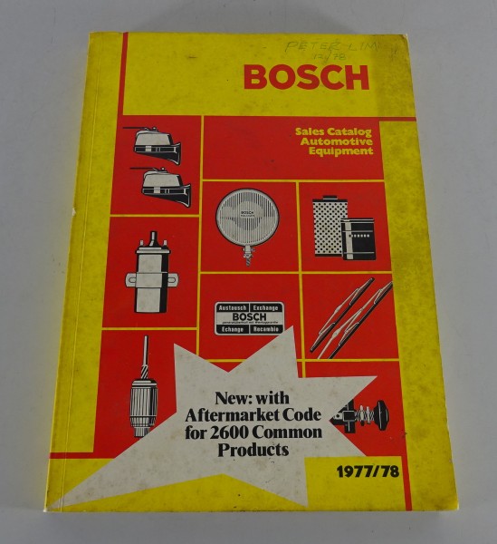 Handelskatalog / Sales Catalog Bosch Automotive Equipment Stand 1977/78