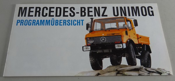 Prospekt / Programmübersicht Mercedes-Benz Unimog Typ 435 Stand 1989