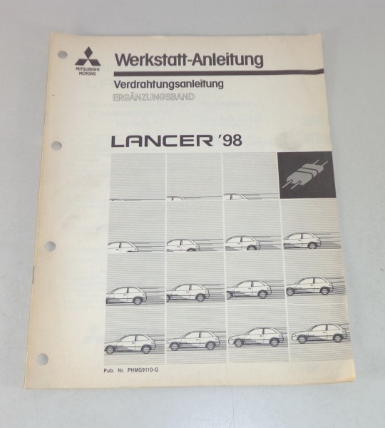 Werkstatthandbuch Mitsubishi Lancer Nachtrag Elektrik Schaltpläne ab Baujahr 98