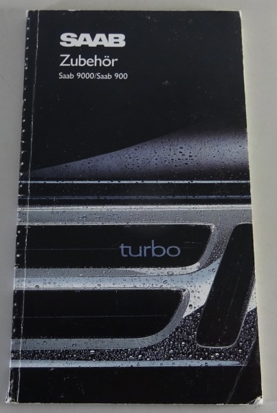 Zubehör - Prospekt / Katalog Saab 900 / 9000 Ausgabe 1988