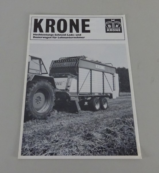 Prospekt Krone Ladewagen HSL 3503 L / 4503 L + HSD 5003 L / 6003 L Stand 04/1982