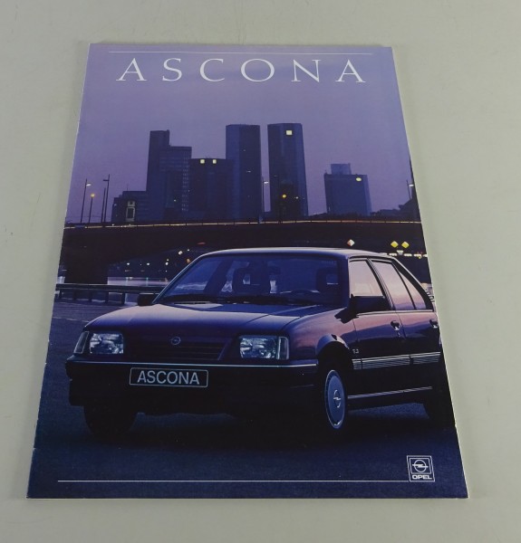 Faltprospekt / Broschüre Opel Ascona C + Technische Daten Stand 10/1987