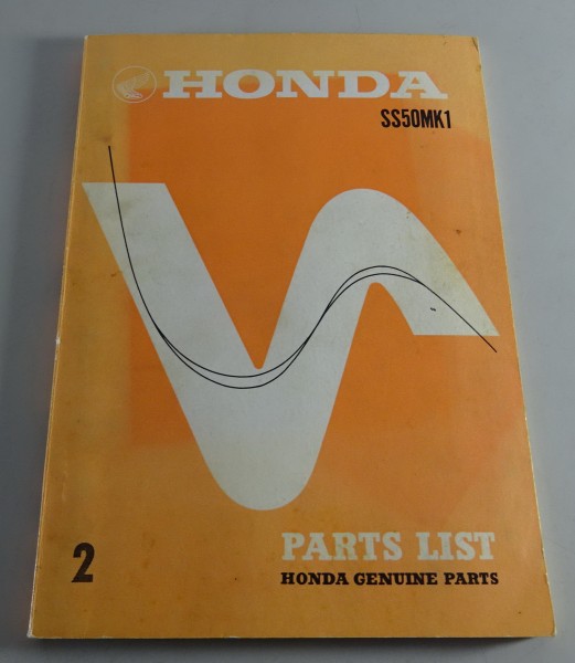 Spare Parts List / Teilekatalog Honda SS 50 MK1 Stand 1971
