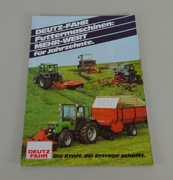 Prospekt / Broschüre Deutz-Fahr Futtermaschinen Stand 02/1984