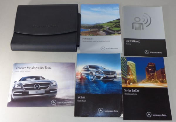 Owner's Manual + Wallet Mercedes Benz S-Class W222 S 500, 400, 63 AMG from 2014