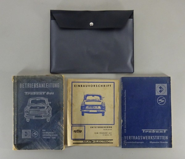 Bordmappe + Betriebsanleitung Trabant 601 Limousine + Universal Stand 1972